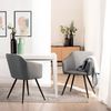 Silla De Comedor Poliéster Klast Home Moderno 58 X 83 Cm - Gris Topo Oscuro