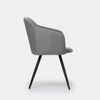 Silla De Comedor Poliéster Klast Home Moderno 58 X 83 Cm - Gris Topo Oscuro