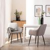 Silla Tapizada Tela Klast Home Moderno 58 X 85 Cm - Gris