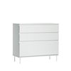 Cómoda Madera Y Metal Klast Home Moderno 100 X 89 Cm - Blanco