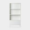 Estantería De Pared Madera Y Metal Klast Home Moderno 80 X 169 Cm - Blanco