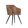 Silla Tapizada Tela Klast Home Moderno 58 X 83 Cm - Marrone