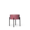 Mesita Con Patas Madera Y Metal Klast Home Industrial 44 X 46 Cm - Rosa