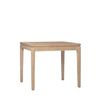 Mesa Cuadrada Extensible Madera Klast Home Contemporáneo 90 X 78,5 Cm - Natural