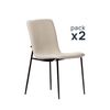 Silla De Comedor Poliéster Klast Home Industrial 45 X 83 Cm - Beige