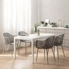 Silla Polipropileno Plástico Klast Home Moderno 62 X 85 Cm - Gris