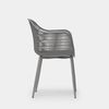 Silla Polipropileno Plástico Klast Home Moderno 62 X 85 Cm - Gris