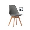 Silla Polipropileno Plástico Klast Home Nórdico 48 X 82 Cm - Gris