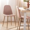 Silla De Comedor Poliéster Klast Home Nórdico 45 X 86 Cm - Rosa