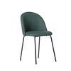 Silla De Comedor Poliéster Klast Home Nórdico 49 X 81 Cm - Verde Oscuro