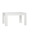 Mesa Rectangular Extensible Melamina Klast Home Moderno 140 X 77 Cm - Blanco