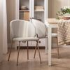 Silla De Comedor Poliéster Klast Home Nórdico 49 X 80 Cm - Beige