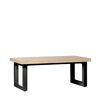 Mesa De Centro Elevable Madera Y Metal Klast Home Industrial 120 X 50 Cm - Natural