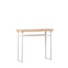 Consola Madera Y Metal Klast Home Industrial 90 X 80 Cm - Blanco