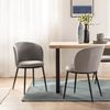 Silla De Comedor Poliéster Klast Home Nórdico 51 X 80 Cm - Gris