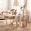 Silla De Comedor Poliéster Klast Home Nórdico 49 X 81 Cm - Beige