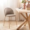 Silla De Comedor Poliéster Klast Home Nórdico 49 X 81 Cm - Beige