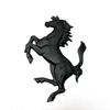 Spazioluzio  - Escultura Acero Negro Mate Pared Insignia Cavallino Rampante Fe-rra-ri - Negro Mate 40x58cm