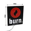 Spazioluzio - Letrero Luminoso Burn Led Rojo Y Blanco 33x40cm