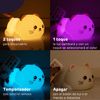 Lámpara Nocturna Infantil - Kidoo - Gato, Led, 8 Colores, Eficiencia Energética Y Brillo Ajustable, Carga Usb