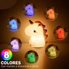 Lámpara Nocturna Infantil - Kidoo - New Unicornio, Led, 8 Colores, Eficiencia Energética Y Brillo Ajustable, Carga Usb