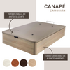 Canapé Abatible De Madera Prime 105x190 | Color Cambrian | Tapa 3d Transpirable | Herrajes Reforzados | Gran Capacidad | Muebles Olé (sin Montaje)