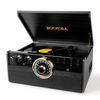 Tocadiscos De Vinilo - Rockolla - Vanguard Black - Bluetooth, Altavoces Incorporados, 3 Velocidades, Radio Fm, Casete, Cd, Mp3 Usb Y Tarjetas Sd, Grabadora