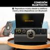 Tocadiscos De Vinilo - Rockolla - Vanguard Black - Bluetooth, Altavoces Incorporados, 3 Velocidades, Radio Fm, Casete, Cd, Mp3 Usb Y Tarjetas Sd, Grabadora