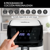 Freidora De Aire Con Cesta Individual, 6.5 L, 8 Programas De Cocción,  E-book De Recetas, 80 A 200°c, 1700w, Temporizador 60 Minutos La Moustache Essential Plus (acero Inox)