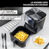 Freidora De Aire Con Cesta Individual, 7 L, 12 Programas De Cocción,  E-book De Recetas, 80 A 200°c, 1800w, Temporizador 60 Minutos La Moustache Pro Smart (negro)