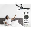 Ventilador De Techo Ø132 Cm Con Wifi Reversible Hypersilence Para 35 M²