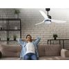 Ventilador De Techo Ø127 Cm Con Wifi Reversible Hypersilence Para 35 M²