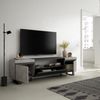 Mueble Tv | Televisión | Muebles De Salón, Almacenaje | 200x57x35cm | Para Tv Hasta 80" | Diseño Industrial | Estilo Moderno | Cemento