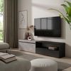 Mueble Tv, Televisión, Muebles De Salón, Almacenaje, 200x45x35cm, Para Tv Hasta 80", Con Almacenamiento, Estilo Moderno, Cemento