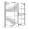 Librería Estantería, Estanteria Libros De Pared, 170x186x25cm, Salón - Comedor - Oficina, Chimenea Eléctrica, Estilo Moderno, Blanco Y Negro