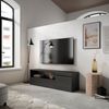 Mueble Tv | Televisión | Muebles De Salón, Almacenaje | 150x45x35cm | Para Tv Hasta 65" | Con Almacenamiento | Estilo Moderno | Negro