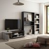 Muebles De Salón Para Tv | Conjunto De Muebles Comedor | 320x186x35cm | Mueble Televisión | Estilo Moderno | Cemento
