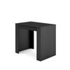 Mesa Consola Extensible, Mesa Comedor Plegable, 140, Para 6 Comensales, Comedor Y Cocina, Estilo Moderno, Negro Y Roble