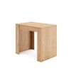 Mesa Consola Extensible, Mesa Comedor Plegable, 160, Para 8 Comensales, Comedor Y Cocina, Estilo Moderno, Roble Y Negro