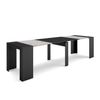 Mesa Consola Extensible, Mesa Comedor Plegable, 300, Para 14 Comensales, Comedor Y Cocina, Estilo Moderno, Cemento