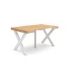 Mesa Consola Extensible | Mesa Comedor Plegable | 140 | Para 6 Comensales | Patas Madera Maciza | Estilo Moderno | Roble