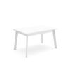 Mesa Comedor, Mesa Fija Cocina Y Salón, 140, Para 6 Comensales, Patas De Madera, Estilo Moderno, Blanco