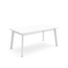 Mesa Comedor, Mesa Fija Cocina Y Salón, 170, Para 8 Comensales, Patas De Madera, Estilo Moderno, Blanco