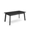 Mesa Comedor, Mesa Fija Cocina Y Salón, 170, Para 8 Comensales, Patas De Madera, Estilo Moderno, Negro