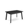 Mesa Comedor, Mesa Fija Cocina Y Salón, 140, Para 6 Comensales, Patas De Madera, Estilo Moderno, Negro