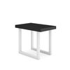 Mesa Consola Extensible, Mesa Comedor Plegable, 220, Para 10 Comensales, Patas Madera Maciza, Estilo Moderno, Negro