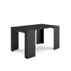 Mesa Consola Extensible, Mesa Comedor Plegable, 140, Para 6 Comensales, Comedor Y Cocina, Estilo Moderno, Negro