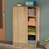 Armario Dormitorio, Multiusos, Baño, Mueble Cocina, Zapatero 2 Puertas Correderas 120x74x33 Cm Madera  Briebe Nova