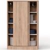 Armario Dormitorio, Multiusos, Baño, Mueble Cocina, Zapatero 2 Puertas Correderas 120x74x33 Cm Madera  Briebe Nova