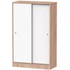 Armario Dormitorio, Multiusos, Baño, Mueble Cocina, Zapatero 2 Puertas Correderas 120x74x33 Cm Blanco  Briebe Nova